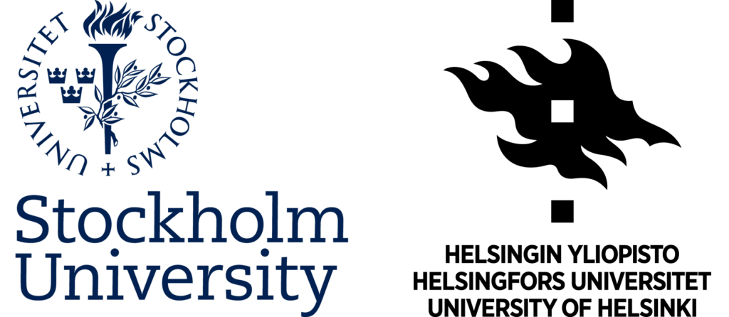 Logotype of Stockholm University and University of Helsinki